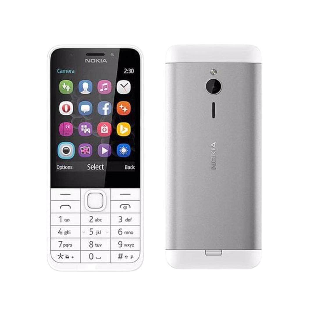 (SILVER)Nokia 230 IMPORT REFURBISHED (Ready Stock)